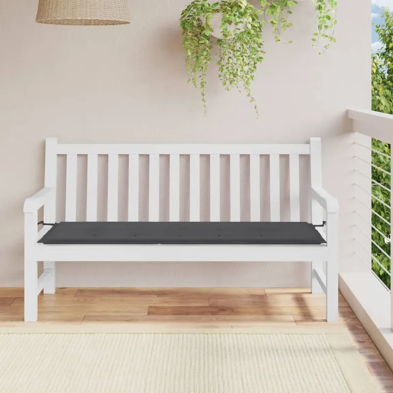 perna de banca de gradina antracit 150x50x3 cm textil oxford