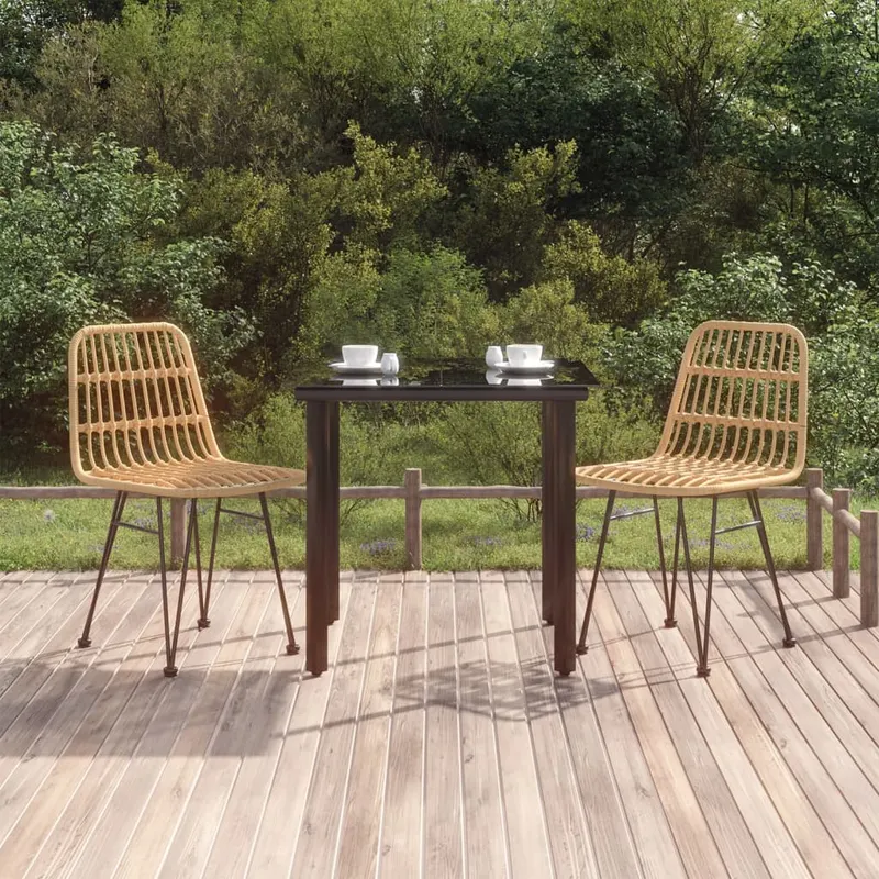set mobilier de gradina, 3 piese, poliratan