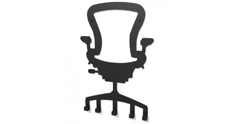 Cuier metalic SCAUN BIROU- model 2214 Negru