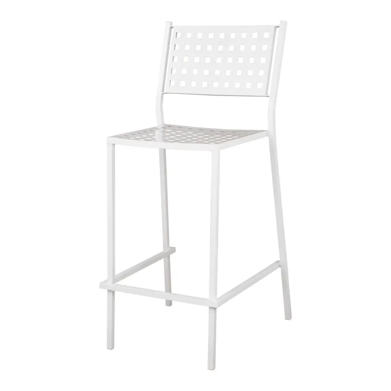 Scaun de bar TETRAL H76 CM - Alb