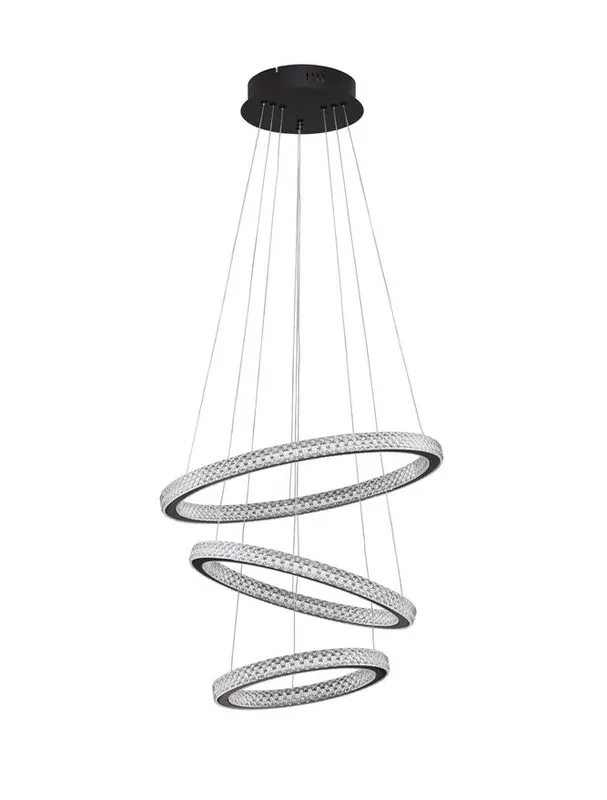 Lampa suspendata GINEVRA TRIO - Negru
