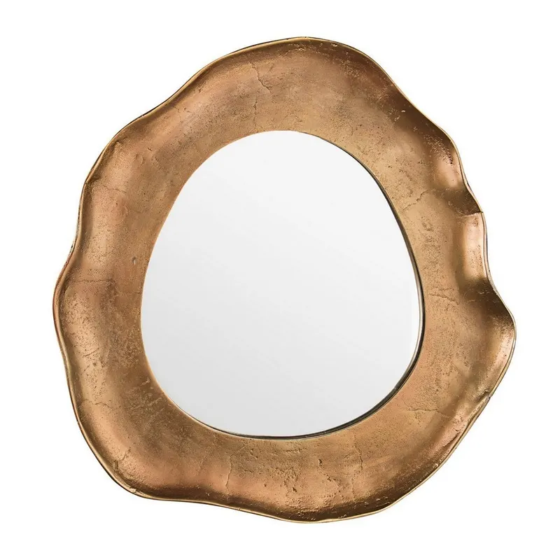 Oglinda de perete ASMITA BRASS 43 x 40 CM