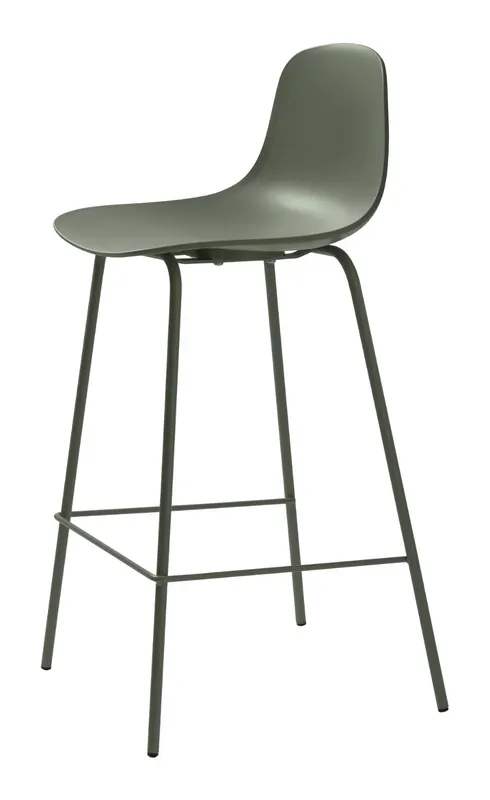 Scaun de bar ZELBRON H67 CM - Olive