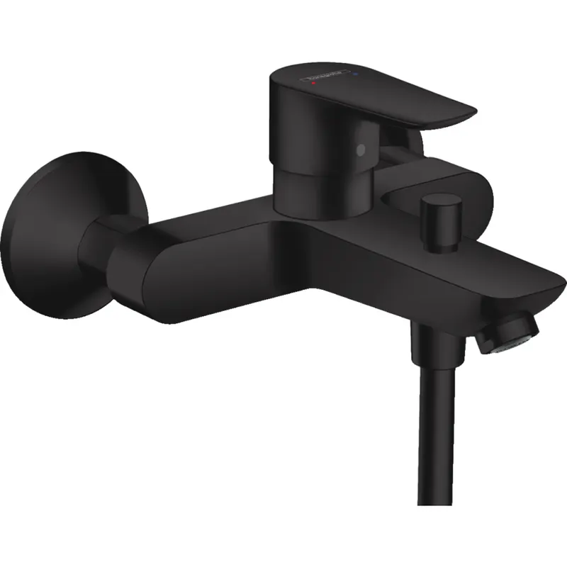 Baterie cada sau dus culoare negru mat Hansgrohe, Talis Select E