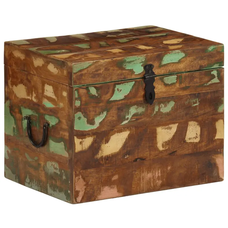 lada de depozitare din lemn masiv reciclat