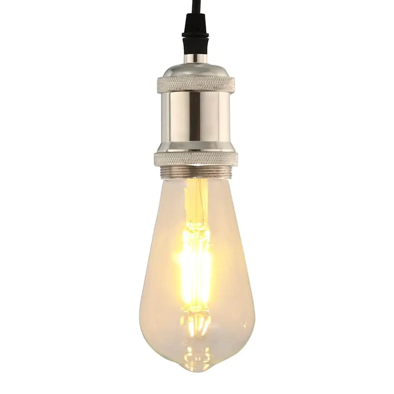 Suporturi de lampa 2 buc nichel satinat e27
