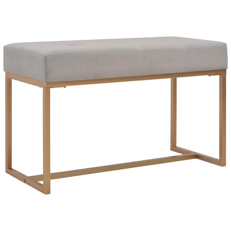 banca, gri, 80 cm, catifea