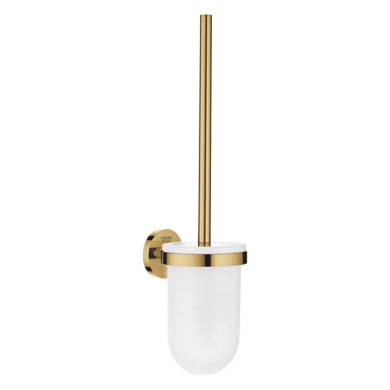 Perie cu suport pentru vasul de toaleta Grohe Essentials auriu lucios Cool Sunrise