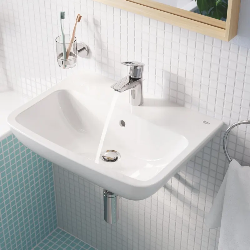 Lavoar Grohe 39949000, 135 mm, 400 mm, 35 mm, 550 mm, 1 cuve, 1 nr orificii baterie, suprafata antiaderent, Alb