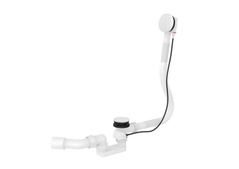 Evacuare cada Roca A50640460A, 50 mm, 38 l min, 800 mm, universal, ventil automat, cada baie utilizare, Alb