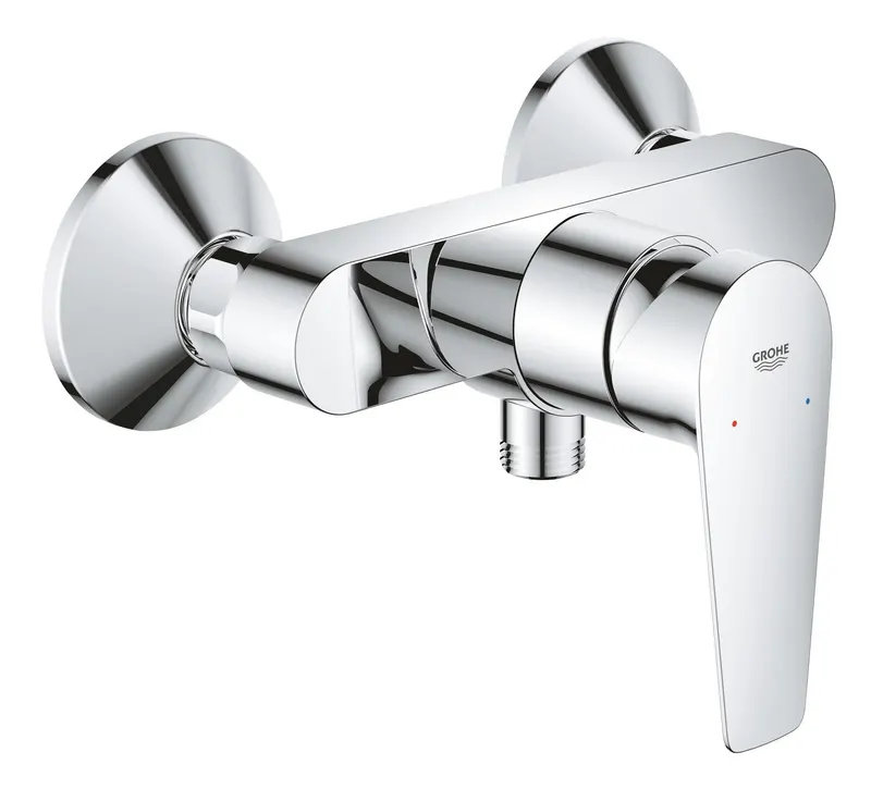 Baterie dus Grohe 24197001, 1 bar, 255 mm, 114 mm, 2 orificii instalare, 1 2 dimensiune racord furtun, Crom