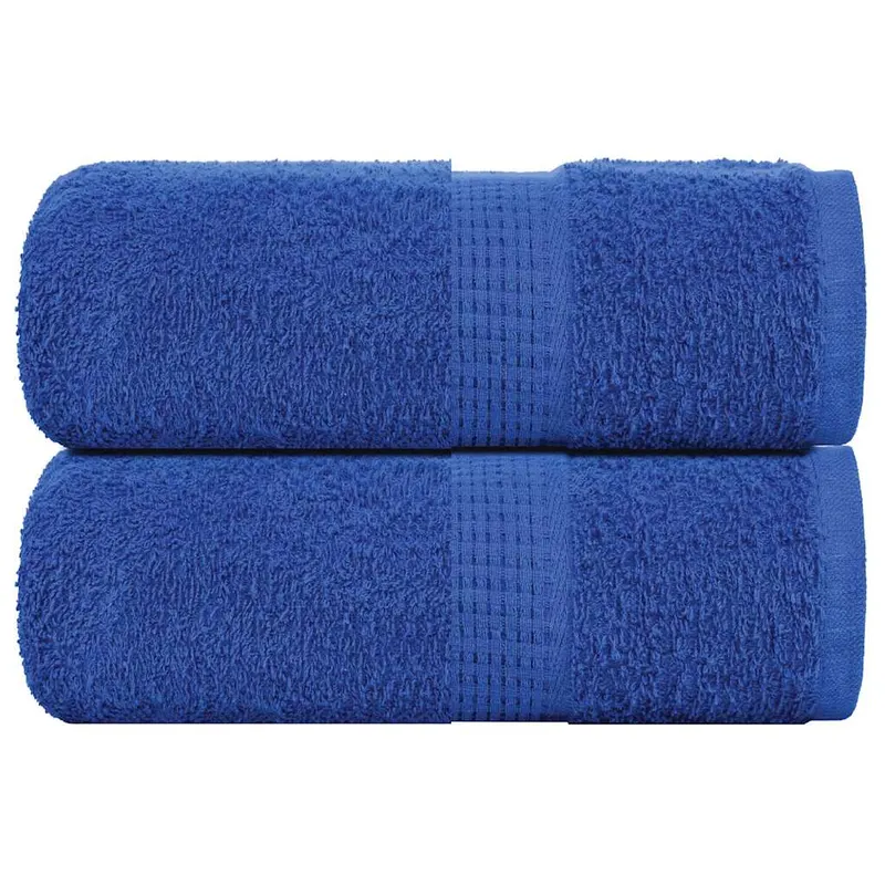 Prosoape de baie, frogn, 2 buc., albastru, 30x30 cm, 360 g/m2