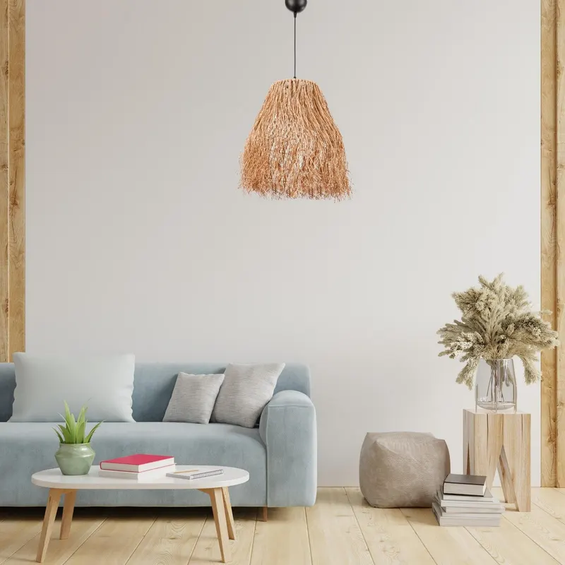 Lustra Fringe Chandelier, Natural - Natural