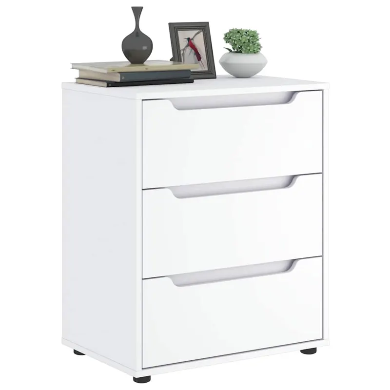 bufeta „visnes” alb 60x40x73 cm lemn prelucrat