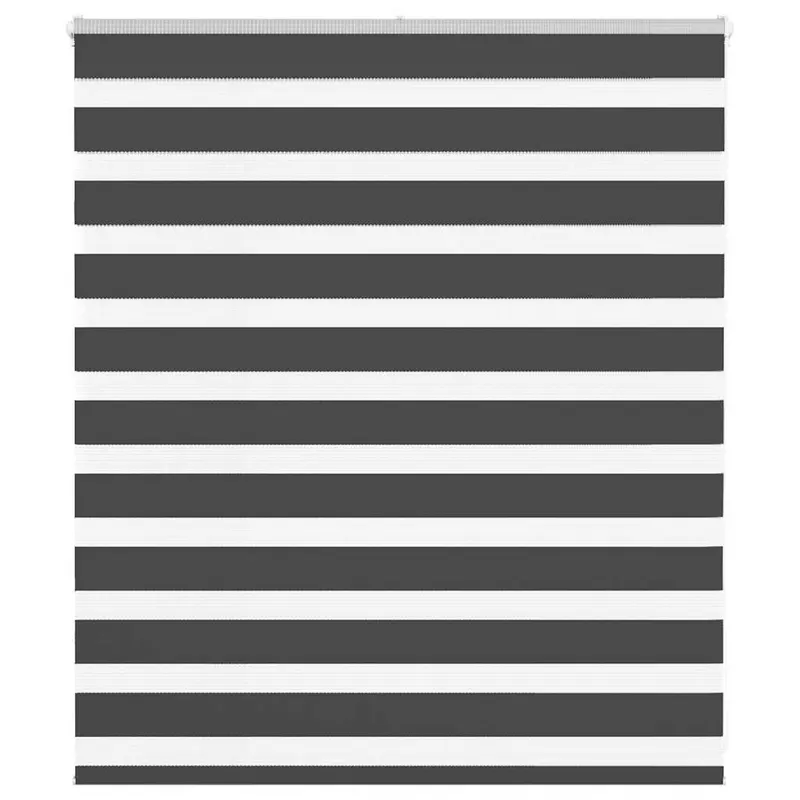 jaluzea tip zebra neagra latime tesatura 115,9 cm poliester