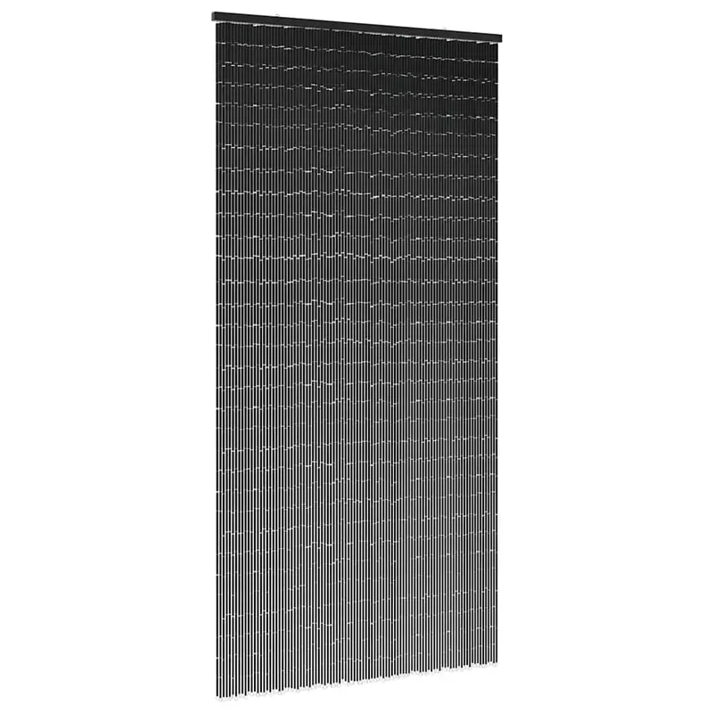perdele usa cu insecte gri inchis 100x200 cm bambus