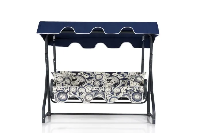 Leagan de gradina MORUS SAAT, 2 locuri, multicolor, 170x110x165 cm