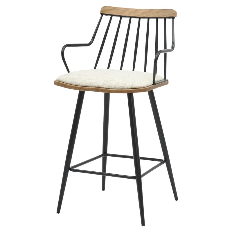 Scaun de bar RIONA H56 CM - Cream