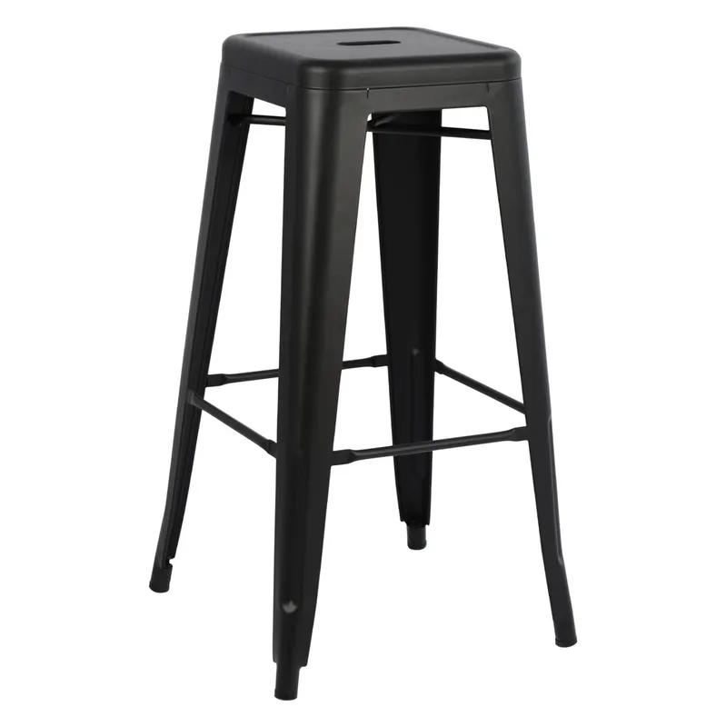 Scaun de bar PARISIAN MATT H78 CM - Negru