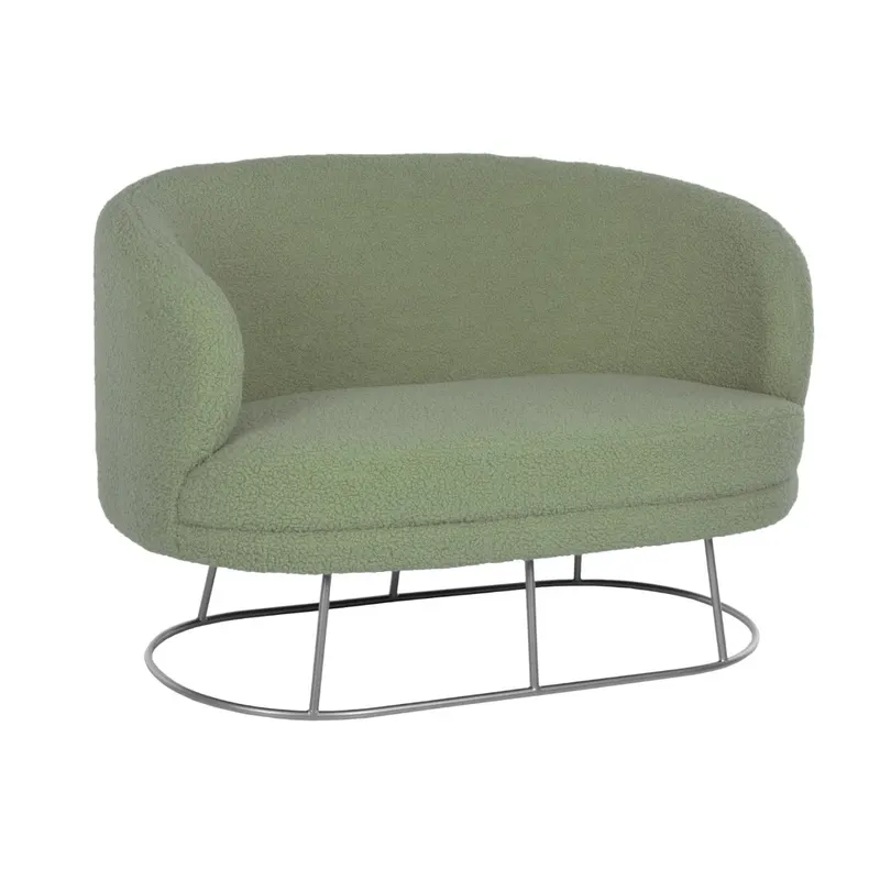 Canapea 2 locuri ARION BOUCLE 130 CM - Olive