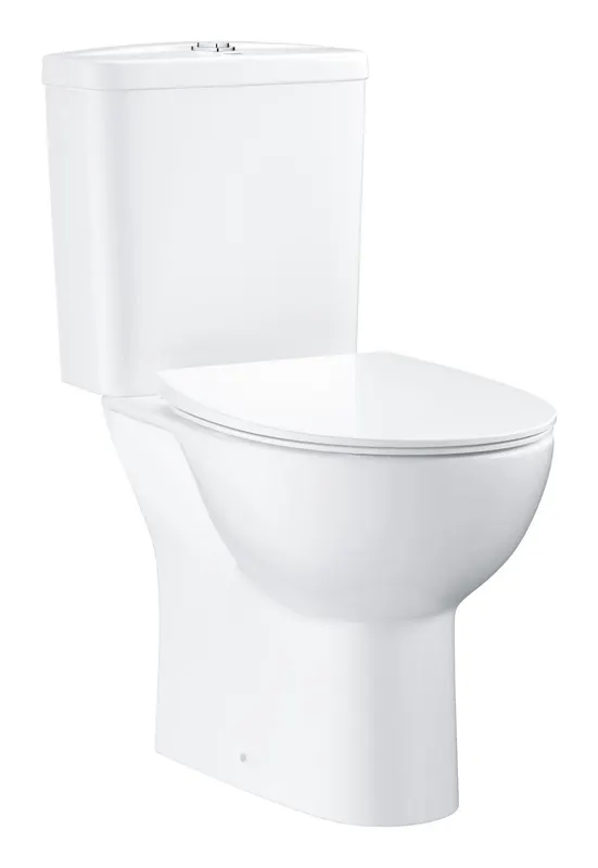 Set WC Grohe 39942000, 364 mm, 776 mm, 626 mm, capac softclose, pe podea, interior zona montaj, jet de apa, Alb