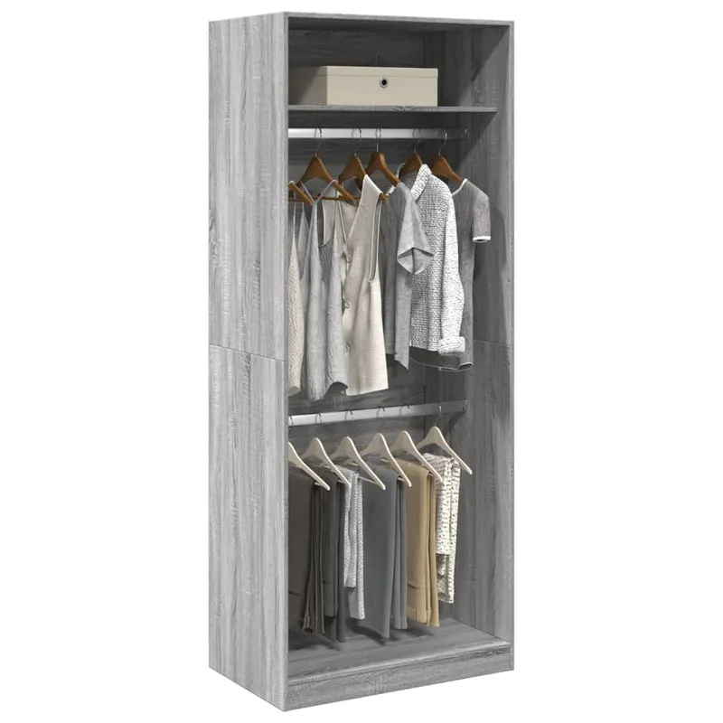 sifonier, gri sonoma, 80x50x200 cm, lemn prelucrat
