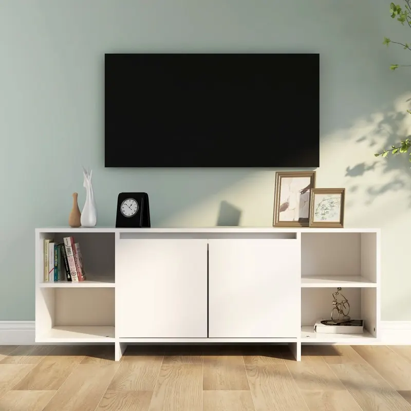 comoda tv, alb, 130x35x50 cm, pal