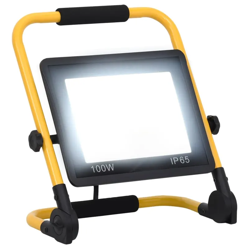 proiector cu led si maner, alb rece, 100 w