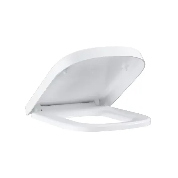 Capac WC Grohe 39331002, 444 mm, 372 mm, 1 functii speciale, suprafata antiaderent, oval, duroplast, Alb