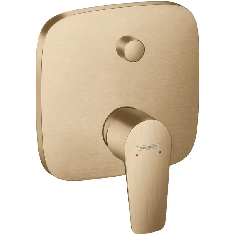 Baterie cada - dus Hansgrohe, Talis E, bronz periat