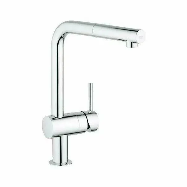 Baterie bucatarie cu dus extractibil Grohe Minta crom lucios