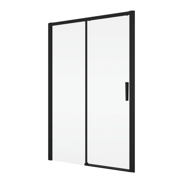 Usa dus glisanta 130 cm, grosime sticla 6 mm, tratament anticalcar, profil negru mat, Ronal Divera