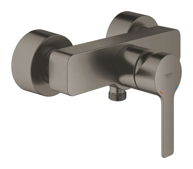 Baterie dus Grohe 33865AL1, Lineare, 1 2 , aparenta, protectie reflux, mat, grafit