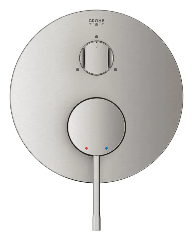 Unitate comanda Grohe 24169DC1, Essence, 3 functii, necesita valva, mat, otel satinat