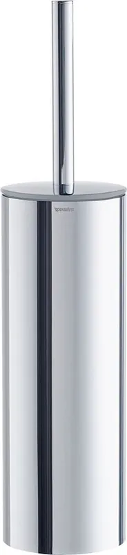 Set perie WC Duravit 0099281000, Perie D-Code, numar orificii instalare 2, tip instalare pe podea, crom
