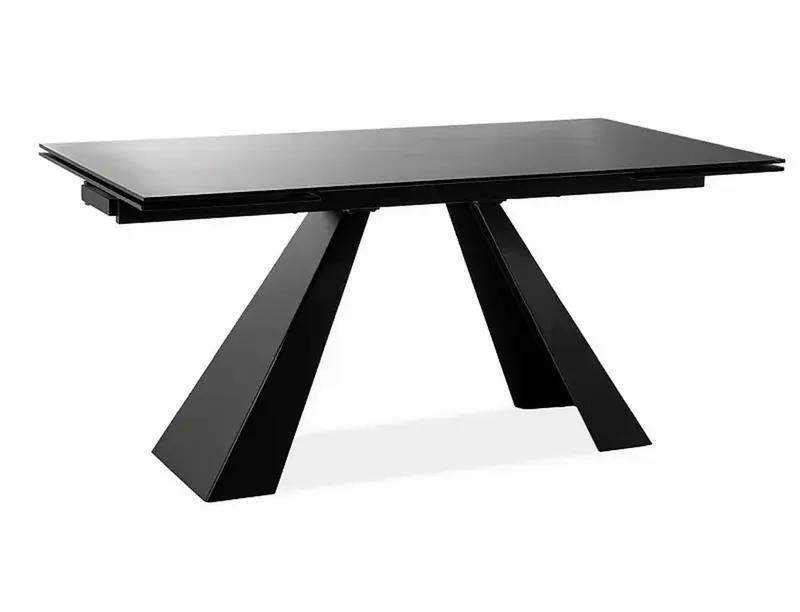 Masă extensibilă DUMHAS BLACK 160(240) x 90 CM - Negru
