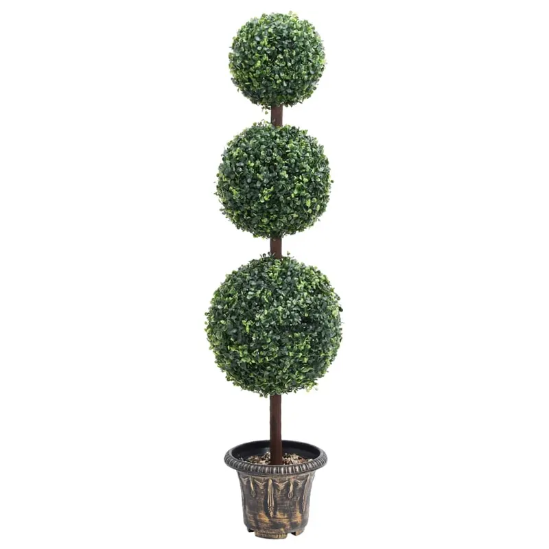 planta artificiala cimisir cu ghiveci verde 118cm forma minge