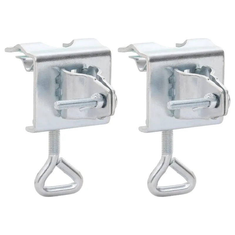 cleme umbrela pentru balcon, 2 buc., 32 mm, otel galvanizat