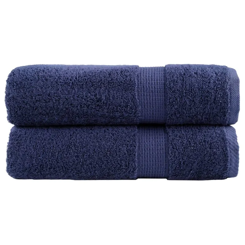 Prosoape de dus premium solund 2 buc bleumarin 70x140cm 600 gsm