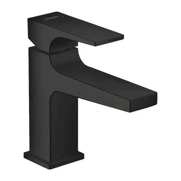 Baterie lavoar Hansgrohe Metropol 100 cu ventil Push-Open negru mat