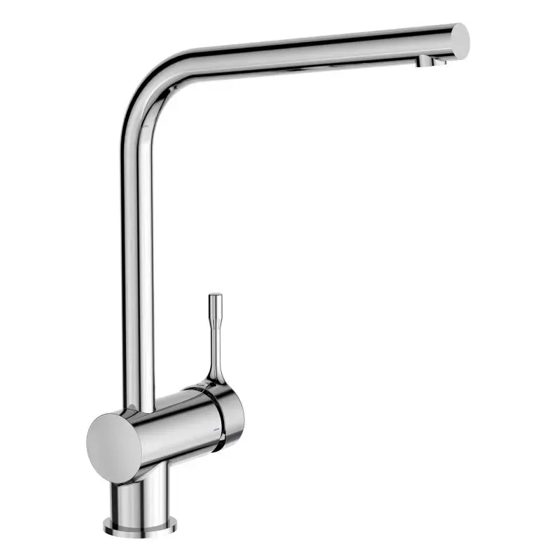 Baterie de bucatarie Ideal Standard Ceralook BC174AA, 3 8 , monocomanda, pipa inalta, tip L, pivotanta, crom