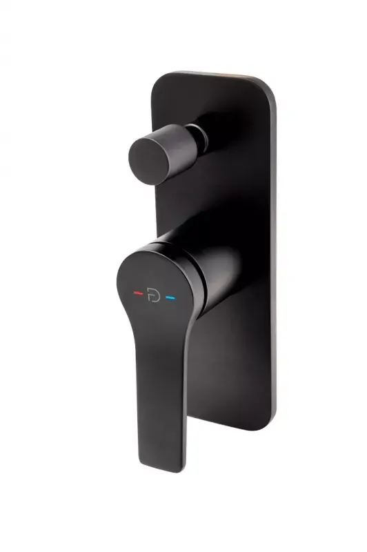 Unitate comanda FDesign Seppia FD1-SPA-7P-22, 1 2 , incastrat, 2 iesiri 1 2 , valva inclusa, mat, negru