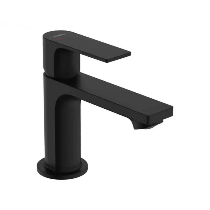 Baterie negru mat, tehnologie CoolStart, monocomanda, Hansgrohe Rebris E