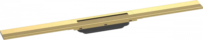 Rigola liniara de dus cu gratar din inox 800 mm, optiune scurtare, auriu lucios, Hansgrohe RainDrain Flex