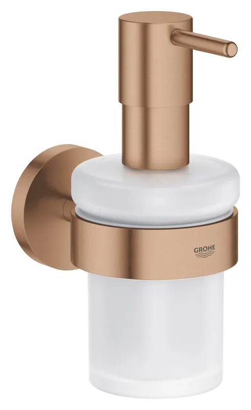 Dozator sapun Grohe 41195DL0, Start, aparent, 160 ml, metal sticla, mat, cupru