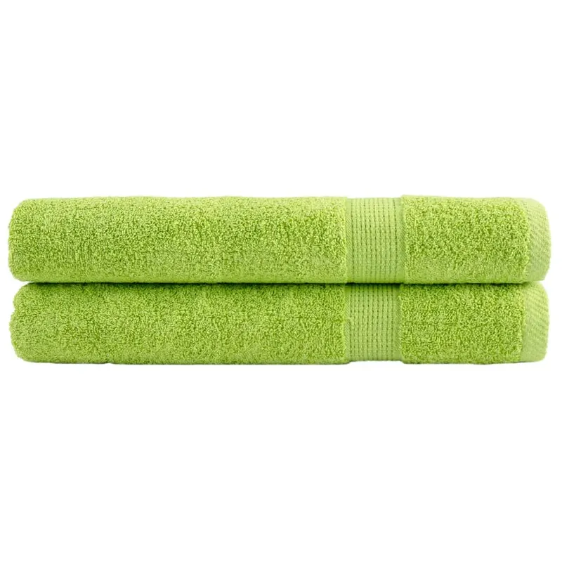 Prosoape de sauna premium solund 2 buc. verde 80x200 cm 600 gsm