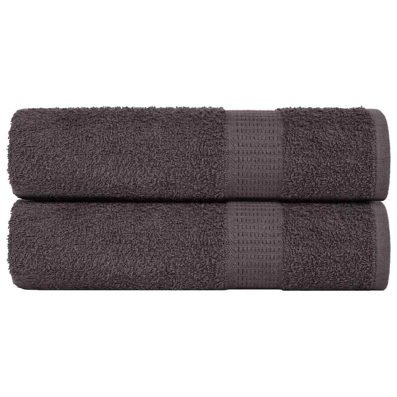 Prosoape de baie, frogn, 2 buc., antracit, 100x150 cm, 360 g/m2