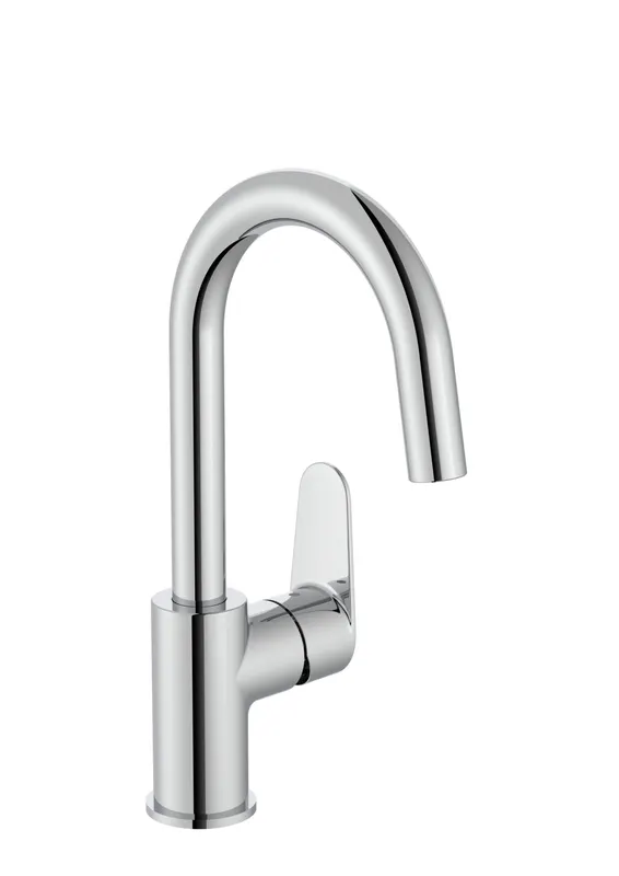 Baterie lavoar Roca A5A4A4FC00, Victoria Plus, tip comanda monocomanda, marime l, tip instalare pe blat, pe lavoar, crom