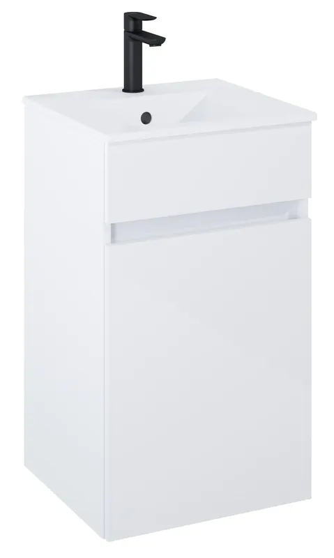 Dulap cu lavoar Roca A852501806, lavoar N-Cube, montaj pe perete, lavoar inclus, tip deschidere maner, tip maner cantuit
