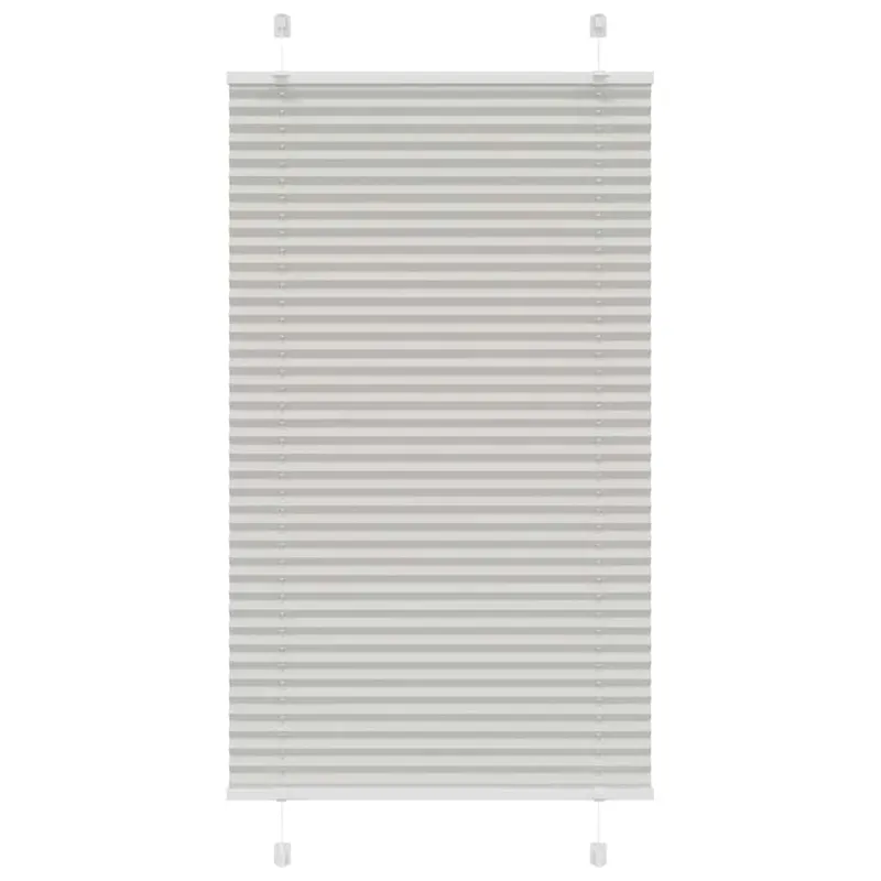 jaluza plisata gri deschis 80x100cm latime tesatura 79,4 cm